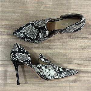 Snakeskin Patterned Heels
